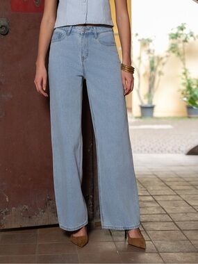 Oraije Paris light denim wide leg celestin jeans
